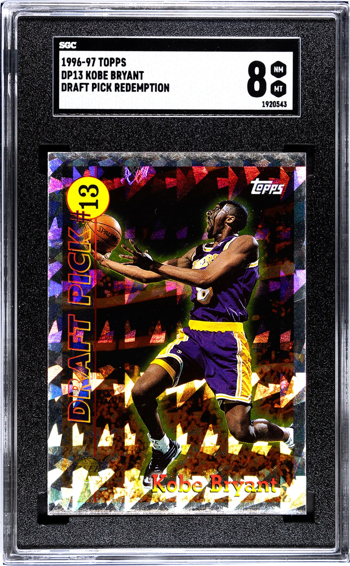 1996-97 Topps Kobe Bryant DP13 Draft Redemption (1 of 2)