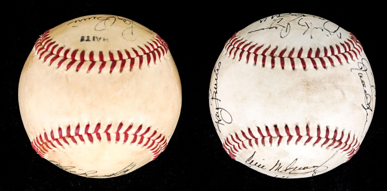 (2) Senior Professional Baseball Signed Baseballs (1 of 6)