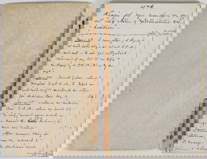 1876 Diary Marches Big Horn Yellowstone Expedition Captain George H. Andrews: Diary of Marches Big Horn & Yellowstone Expedition. Contains 25 hand written pages with daily log entries from June 23, 1876-September 12, 1876. Believed to be the diary of Captain George H. Andrews