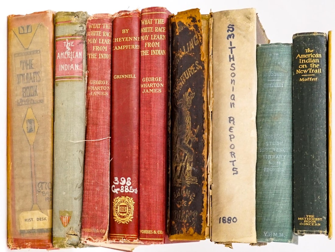 Native American (9) Antique Books an Leaflet (1 of 5)