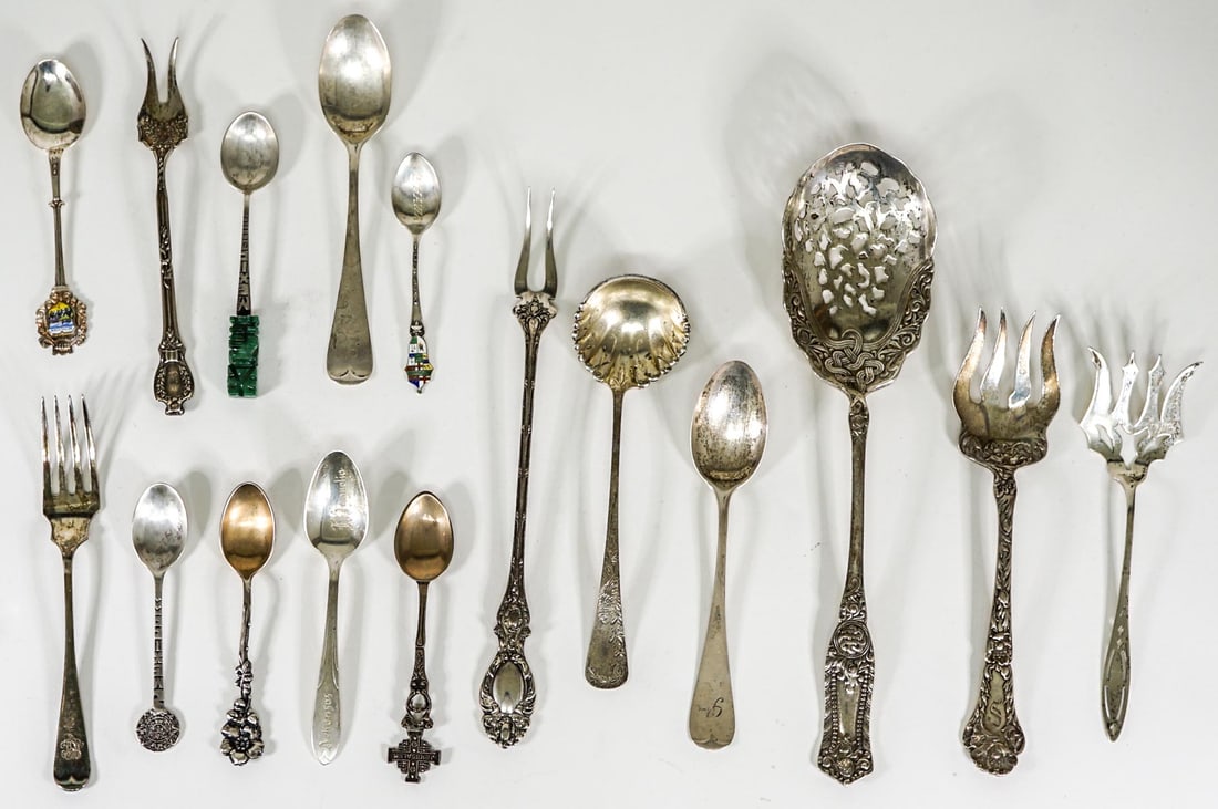 Group of Sterling (16 pieces) Flatware [330g] (1 of 2)