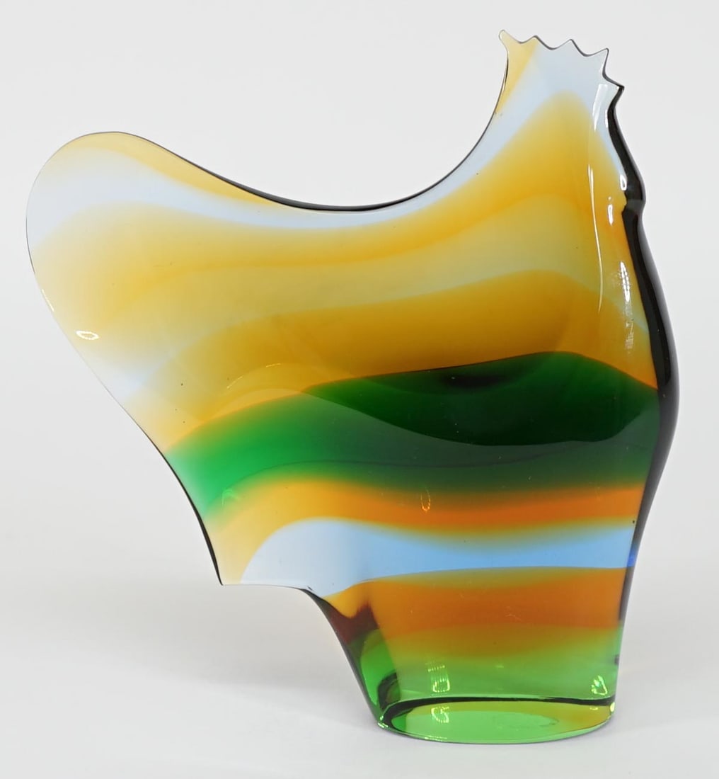 EXBOR Rosinen & Honzik Glass Chicken Sculpture (1 of 7)