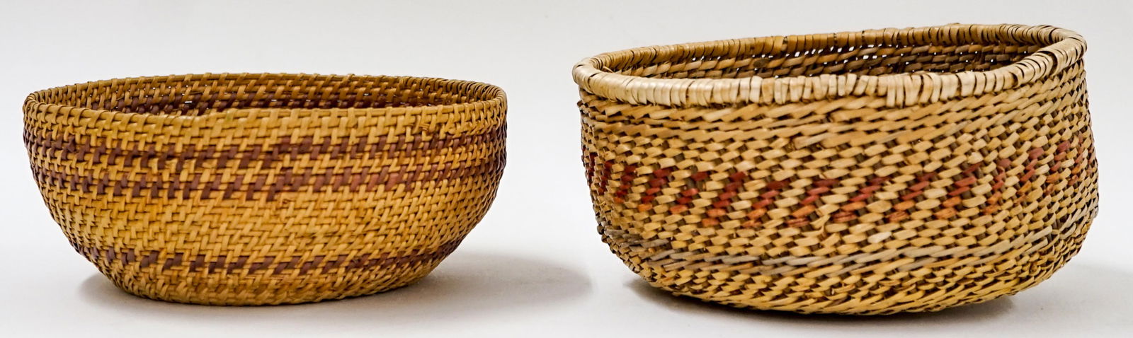 Two Vintage Handwoven Baskets (1 of 5)