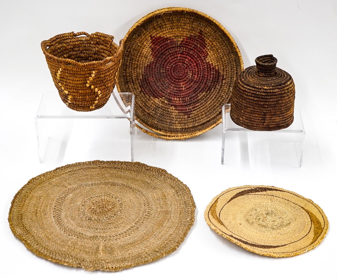 A Group of As-Is Native American Basketry (1 of 9)