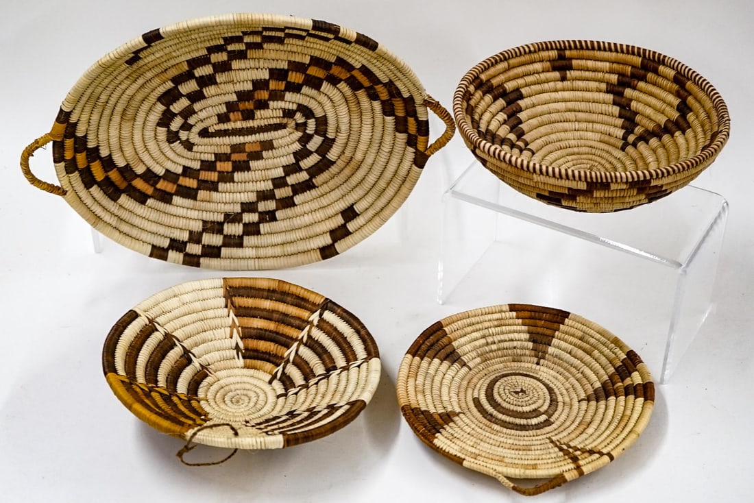 Four Handwoven Baskets (1 of 10)