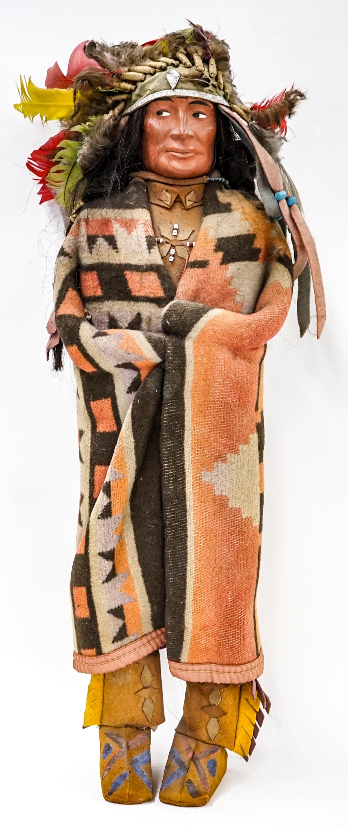 A Composition Skookum Doll 25 inches Tall (1 of 5)