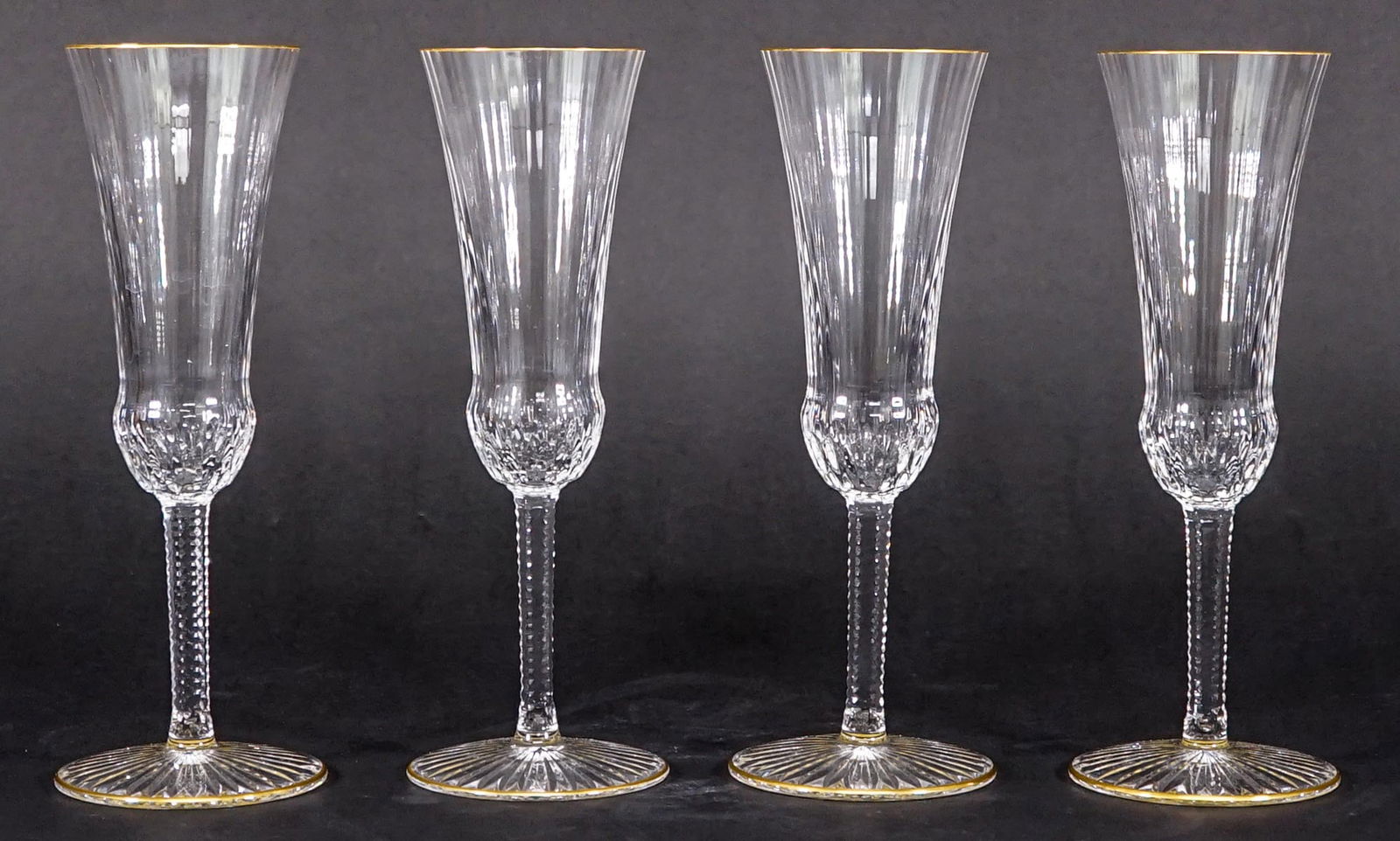 St. Louis (France) Apollo Crystal Champagne Flutes (1 of 6)