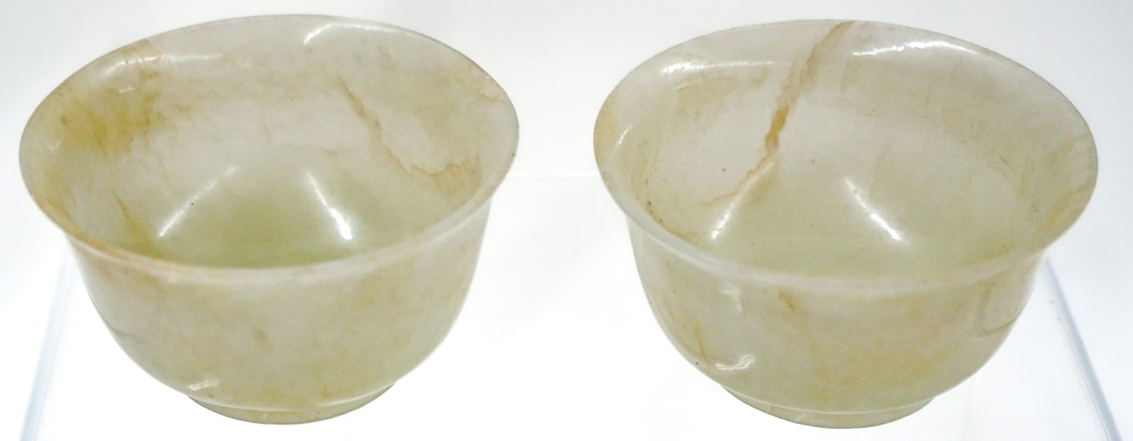 Two Chinese White Jade Cups or Bowls (1 of 8)