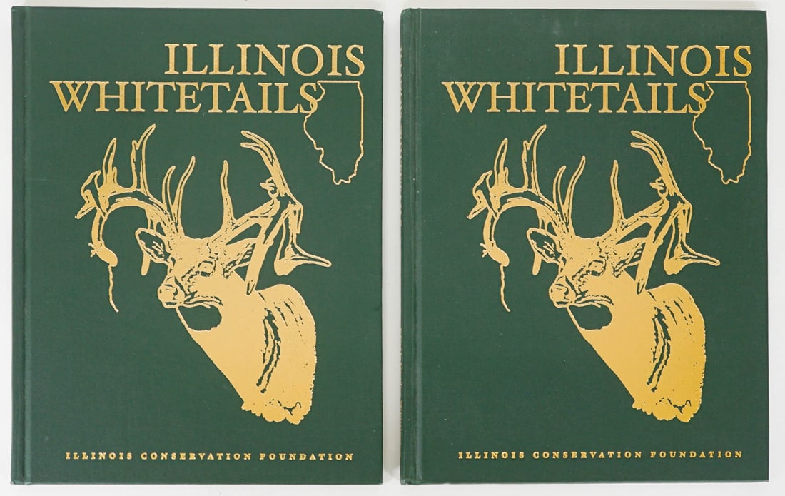 (2) Illinois Whitetails, (1) Multi SIGNED: Two (2) copies of Illinois Whitetails by Brenda Potts and Tracy Shafer. Illinois Conservation Foundation. One (1) copy is a presentation copy to 'Jack Reneau' and multi inscribed and signed. 133 pp. G
