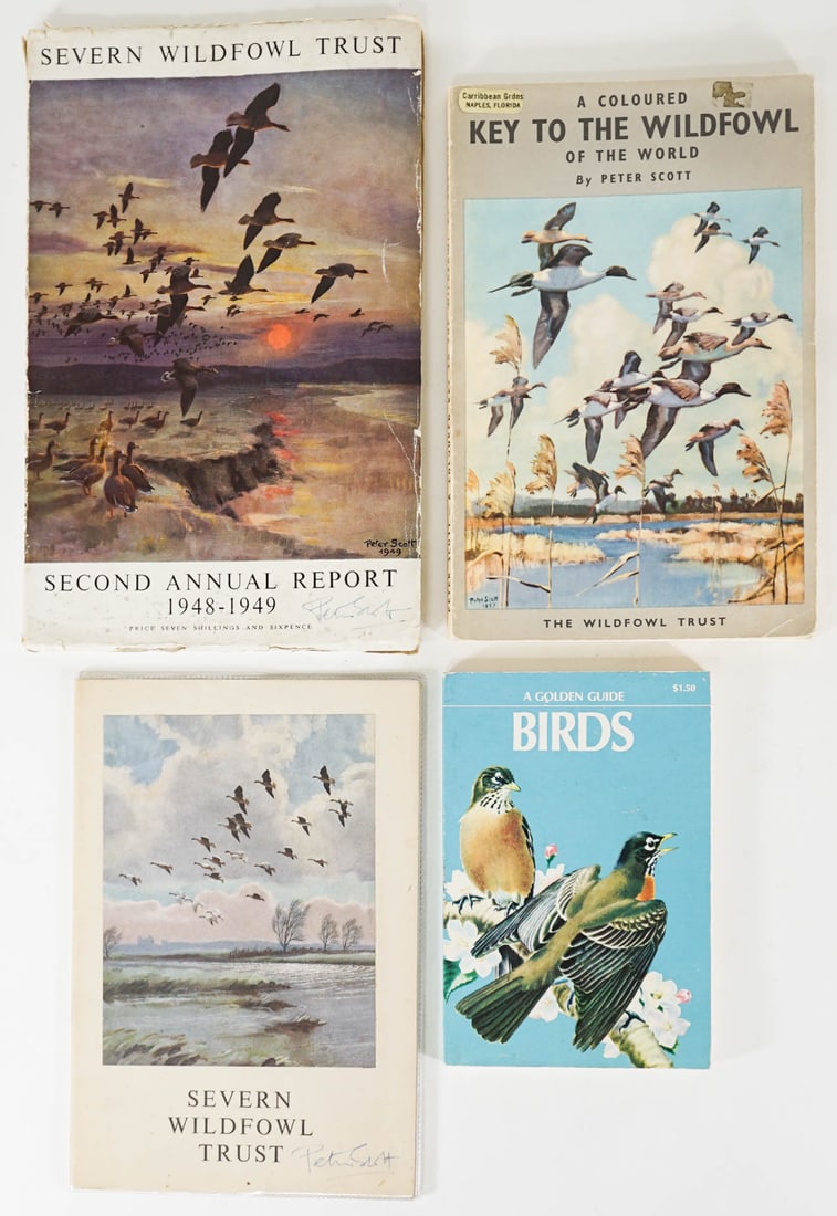 Wildfowl / Birds (4) Books [Peter Scott SIGNED] (1 of 3)