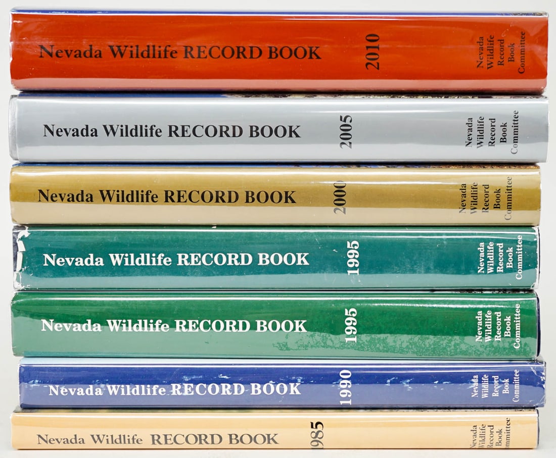 Nevada (7) Wildlife Record Books SIGNED (1 of 19)