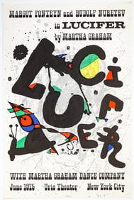 Joan Miro for Lucifer Vintage Poster