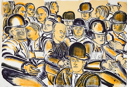 Lester Johnson Large Lithograph S/N #12/75