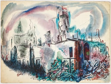 Lawrence Kupferman Large Original Art (1943)