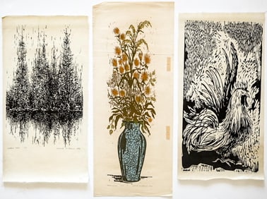 David W. Stearns Woodcuts (Three Works)