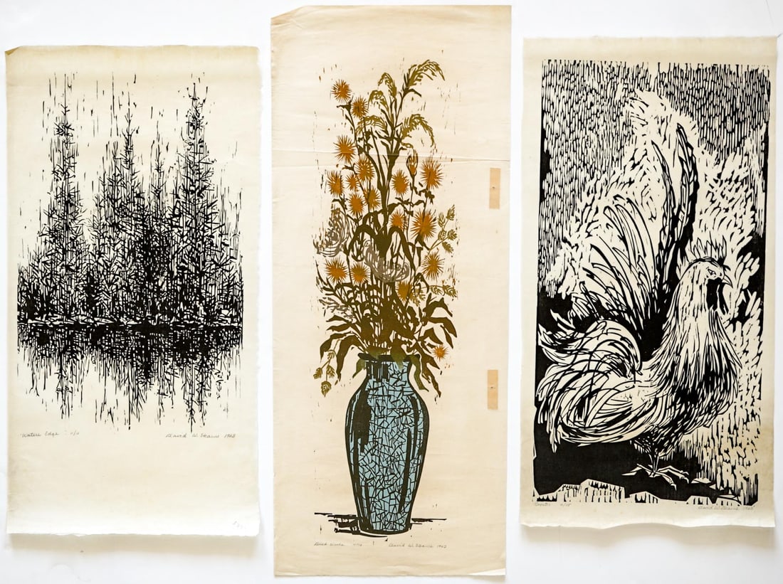 David W. Stearns Woodcuts (Three Works) (1 of 7)