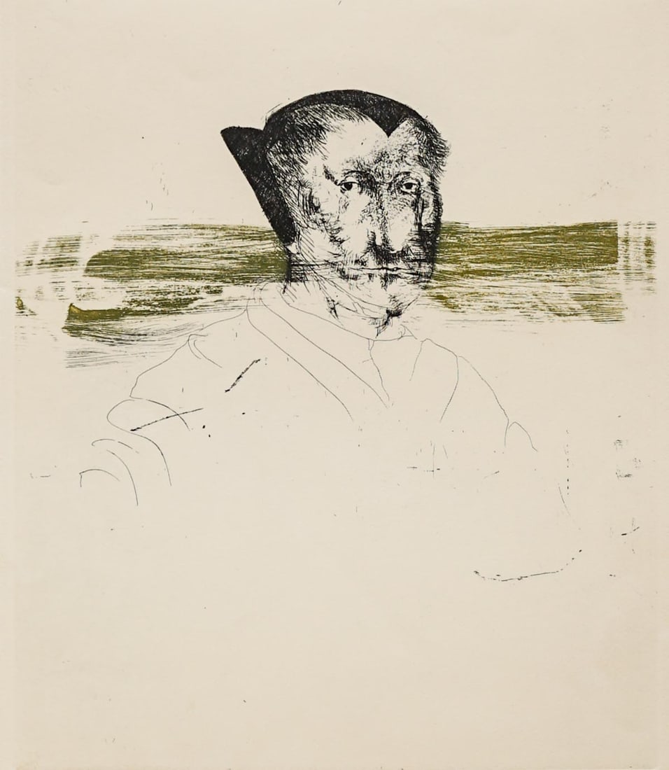 Leonard Baskin S/N Etching [Merian, Ca.1970] (1 of 3)