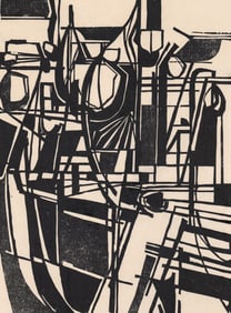 Roger Martin (Massachusetts) AP Signed Woodcut