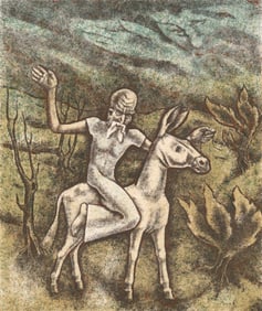George Biddle Signed Litho [Balaam and the Ass]