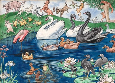 Leonard R. Brightwell Original Watercolor & Ink