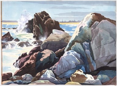 Keith Shaw Williams Signed & Dated Watercolor