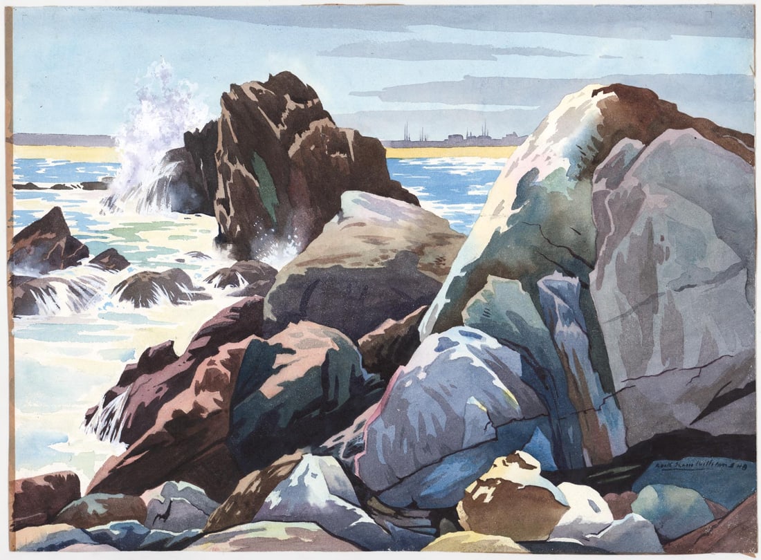 Keith Shaw Williams Signed & Dated Watercolor (1 of 3)