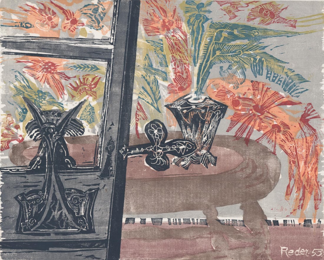 Bernard Reder (New York, 1953) Woodcut (1 of 5)