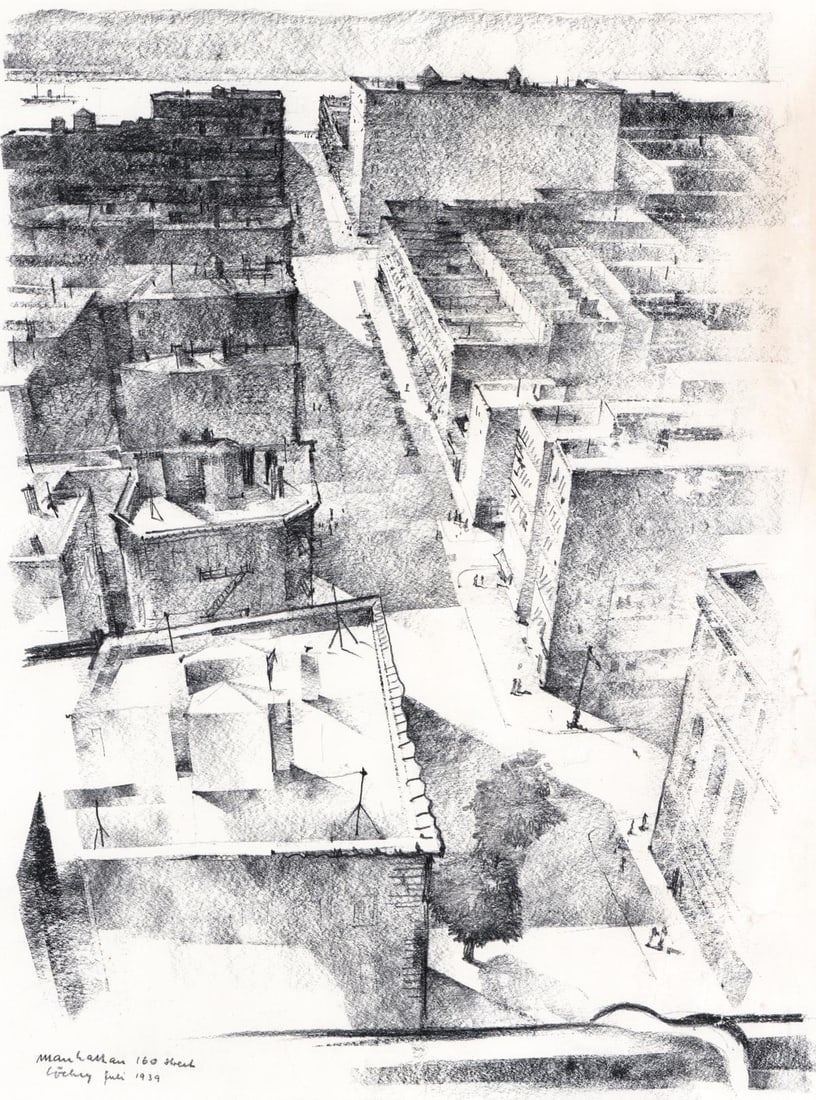 A. (Albert) Locher (German-American) Lithograph (1 of 4)