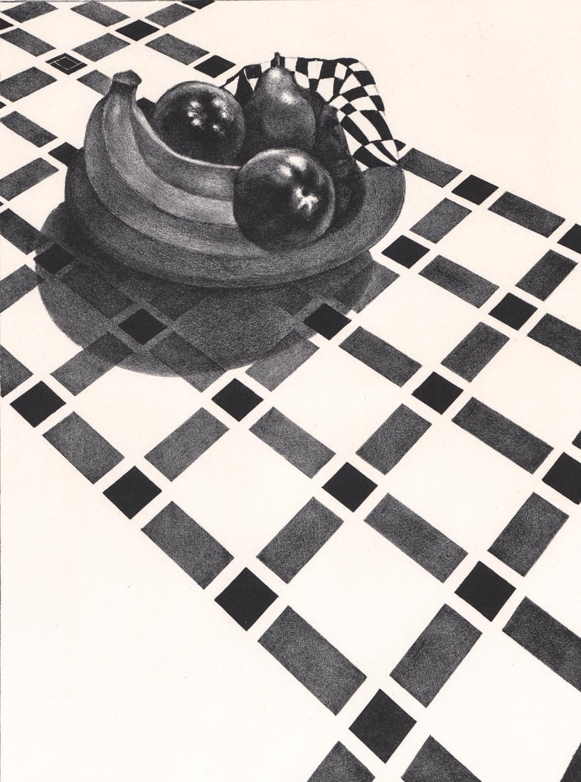 Louis Lozowick Lithograph [Checkered Tablecloth] (1 of 5)