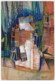 Herbert Gute (1907-1977) Tempera/Board