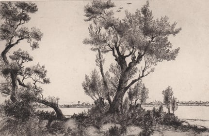 Frederick Garrison Hall Gloucester Etching