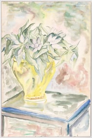 E.E. Cummings Original Watercolor