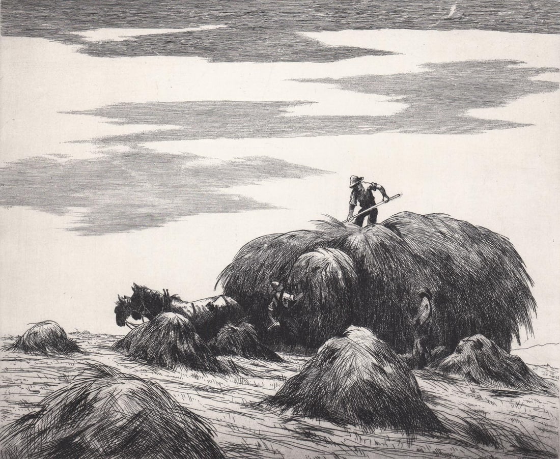 Keith Shaw Williams Signed Etching [Upland Hay] (1 of 4)
