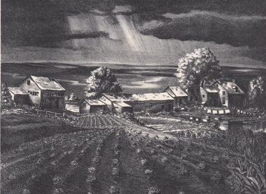 Charles Pont Lithograph World's Fair Grounds 1919