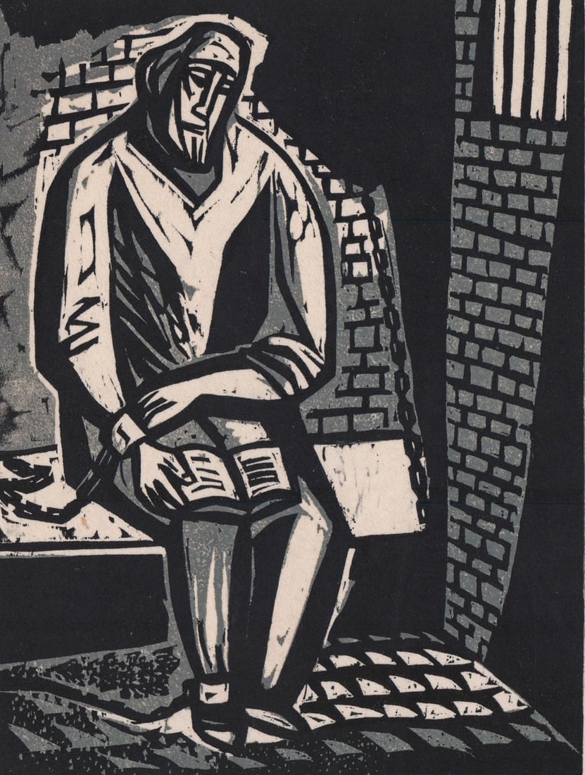 Irving Amen Woodcut A/P [John Brown] (1 of 4)