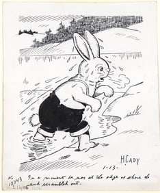 Harrison Cady Original Drawing of Peter Rabbit