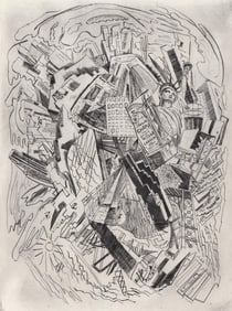 Lawrence Kupferman RARE Drypoint [Manhattan]