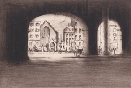 Alexander Aladar Blum State House Arch Etching