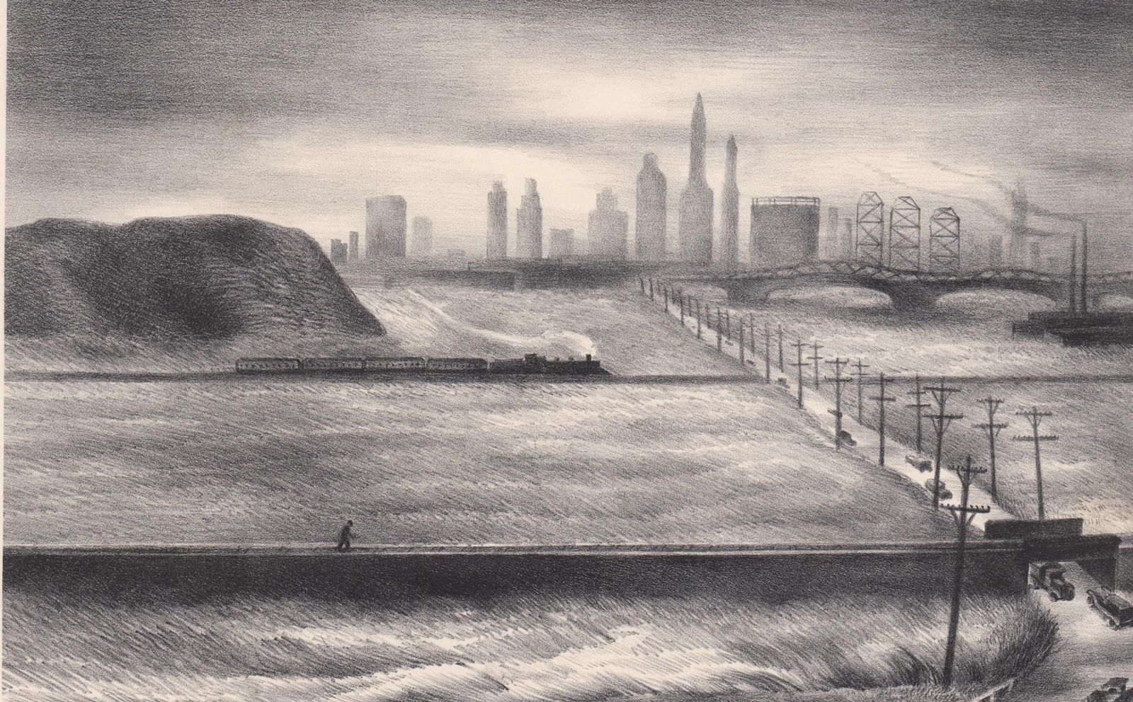 Victoria Hutson Huntley Lithograph [New York City] (1 of 5)