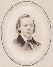 Rev. Henry Ward Beecher Original Watercolor