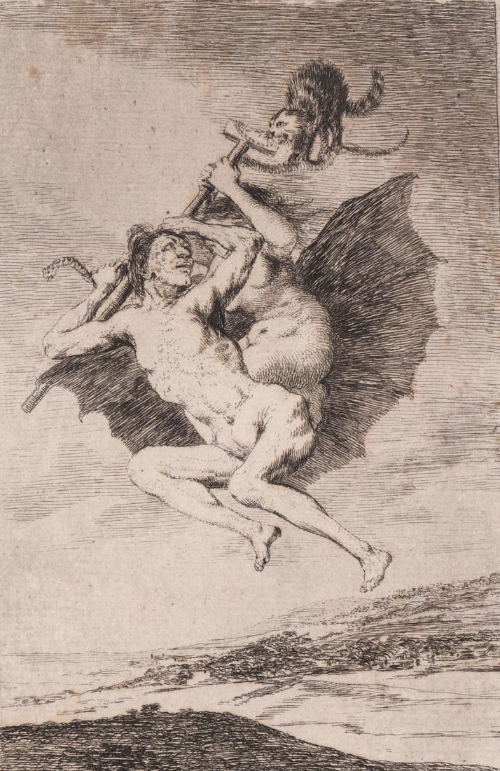 Francisco De Goya Etching [Alla va eso] (1 of 4)
