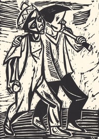 Irving Amen Artist's Proof Woodcut [Playmates]