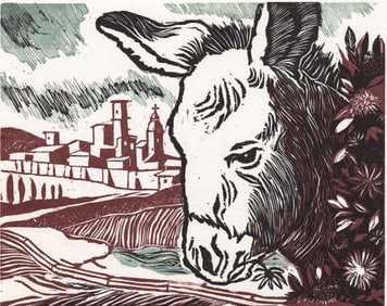 Manuel R. Vega Signed Color Woodcut [Puerto Rico]