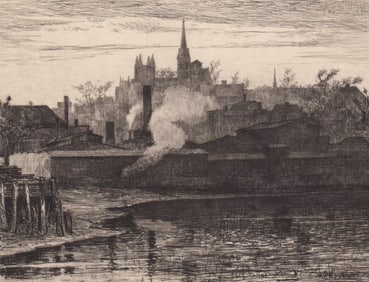 William Harry Warren Bicknell Etching [Scenic]