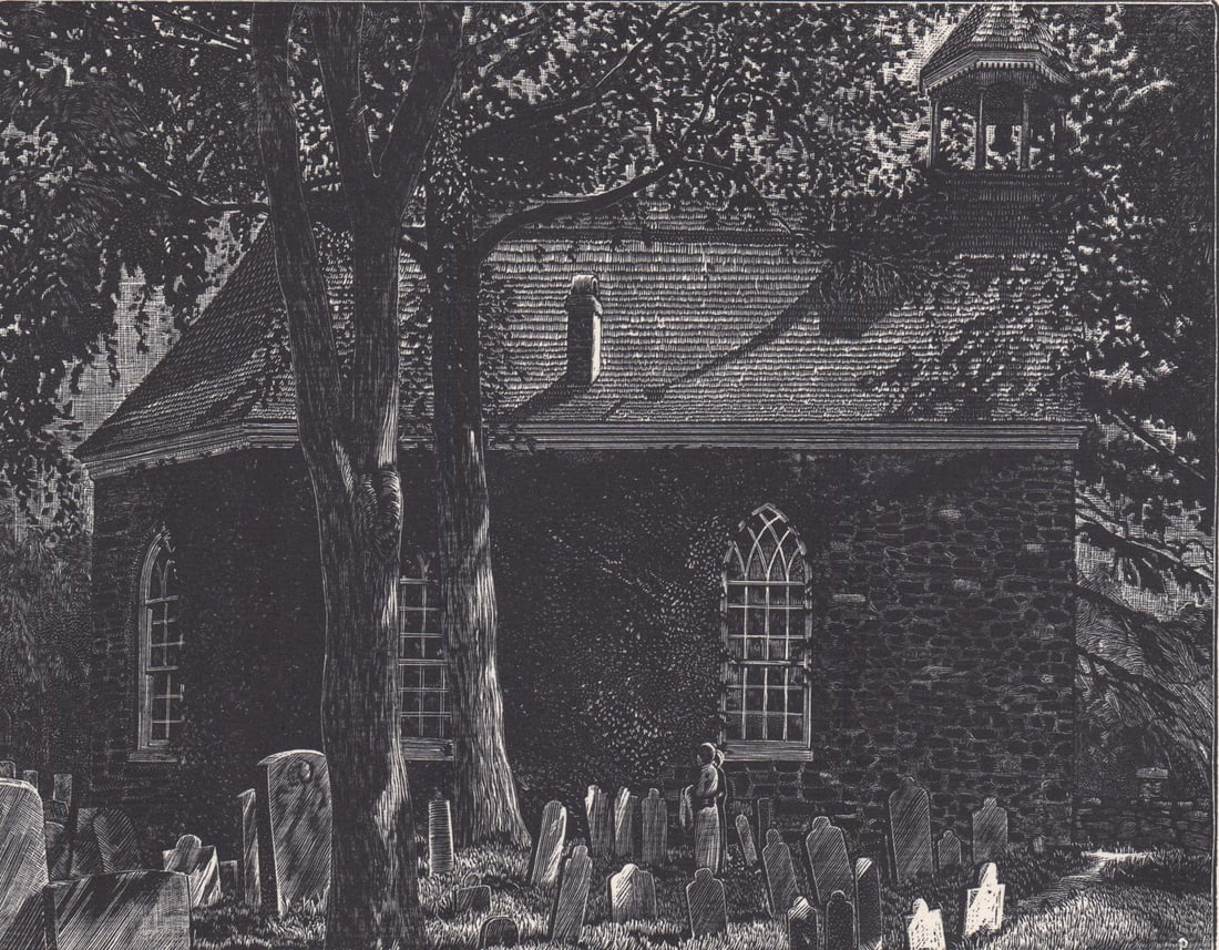 Charles Pont Wood Engraving [Tarrytown] (1 of 5)