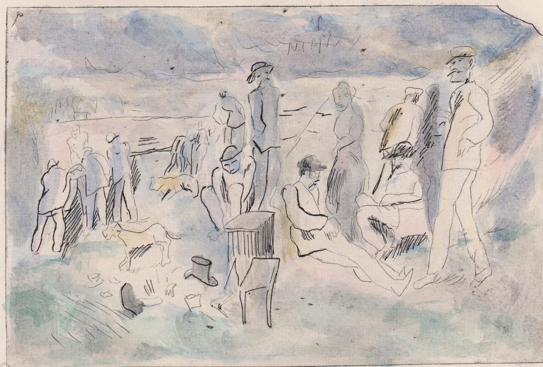 Rudolph Grossman Etching with Aquatint [People] (1 of 4)