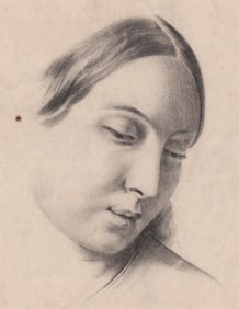 19th Century Charcoal Drawing [Woman]