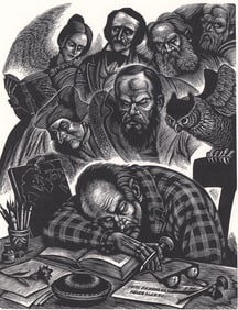 Fritz Eichenberg Signed Engraving [Self Portrait]