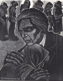 Fritz Eichenberg Signed Engraving [Dorothy Day]