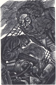 Eichenberg Wood Engraving [Edgar Allan Poe]